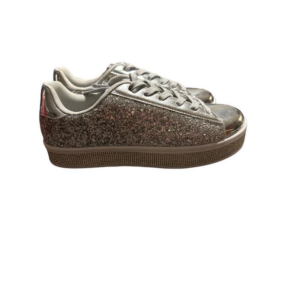 UUBARIS Women Size 8.5 US Silver Glitter - Picture 2 of 7
